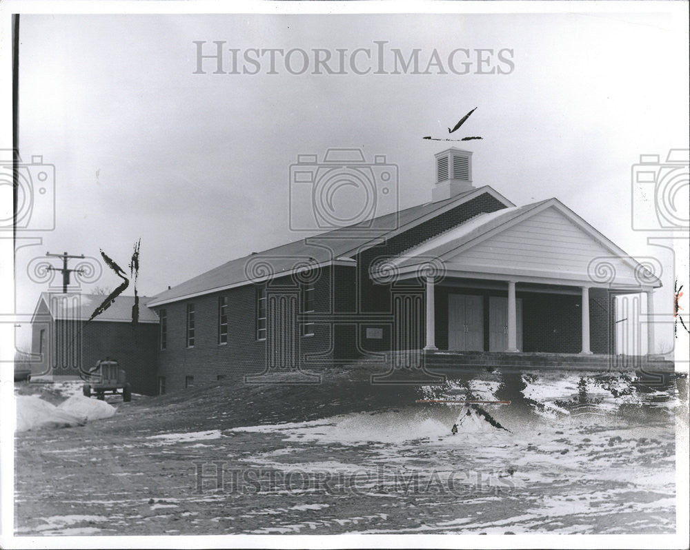 1964 Press Photo Fraser Christ Church Michigan City - Historic Images