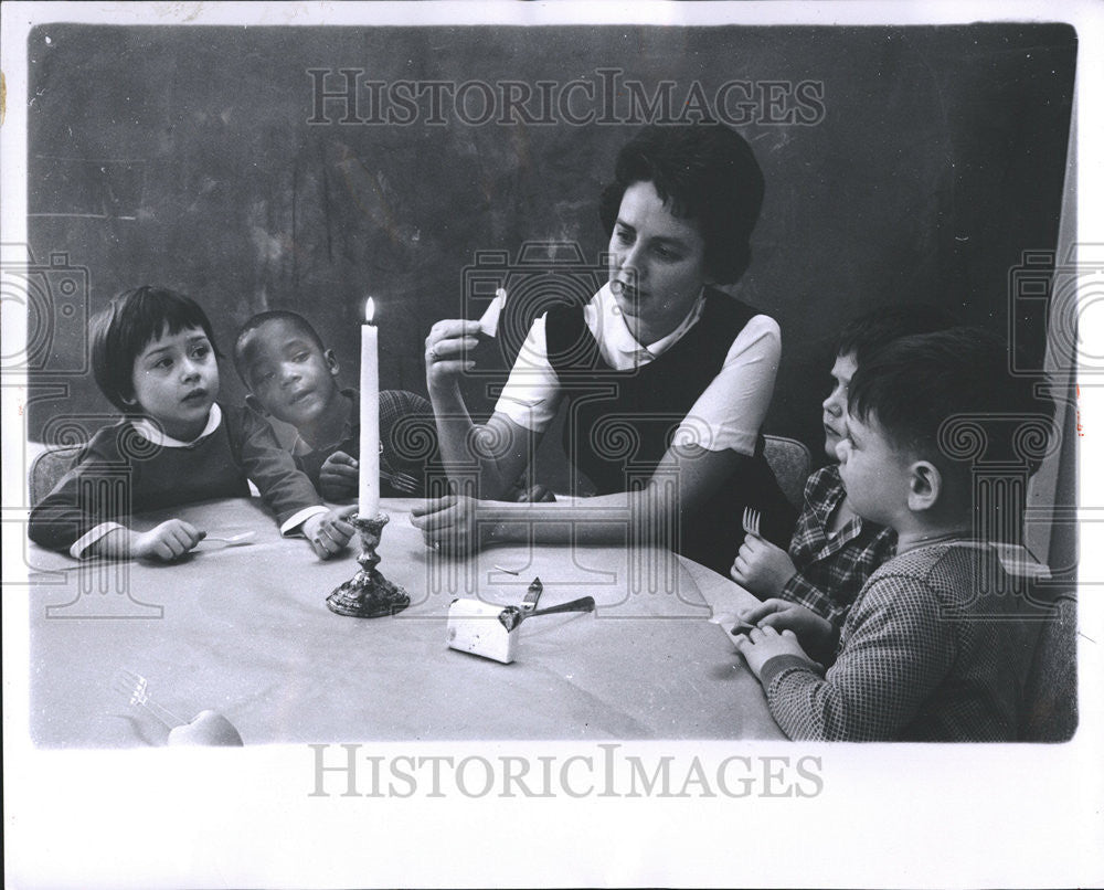 1962 Press Photo Science Marian Parks Cindy Gould Michael Robinson David Selman - Historic Images