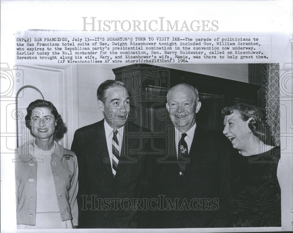 1964 Press Photo The Parade Of Politicians - Historic Images