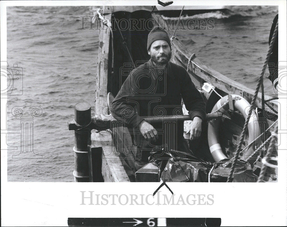 1982 Press Photo Mark Hilde Adventurer Tillka Vikins Boat - Historic Images