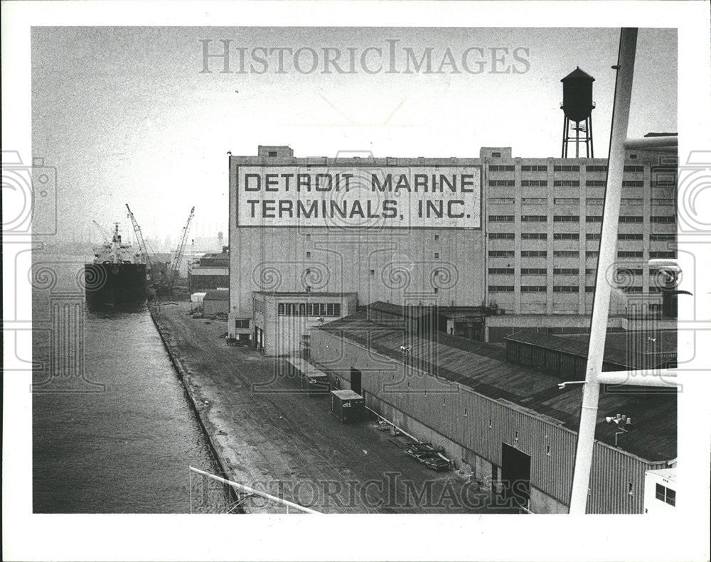 1981 Press Photo Detroit Marine Terminal Finance Thorpe - Historic Images