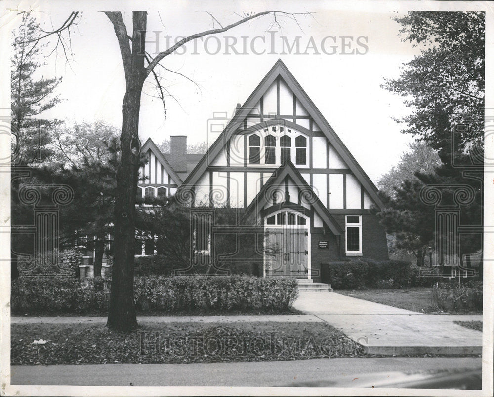 1957 Press Photo Wheadon Methodist Church Evanston Ridge - Historic Images