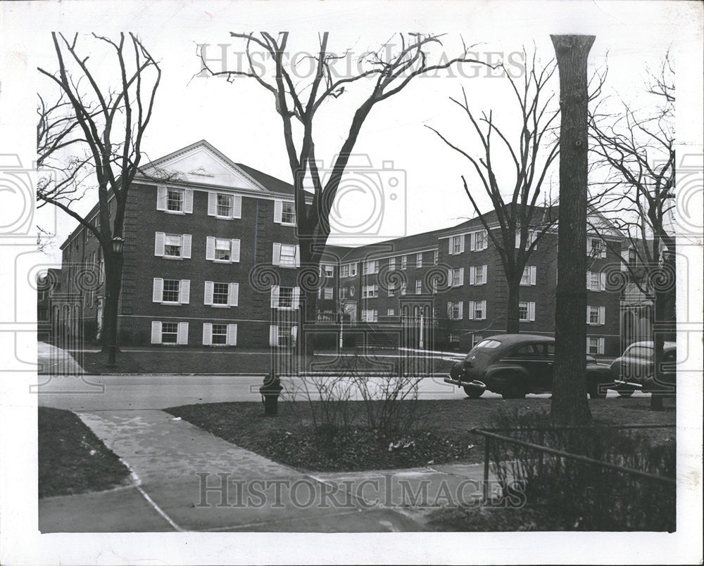 1956 Press Photo HOUSING EVANSTON - Historic Images