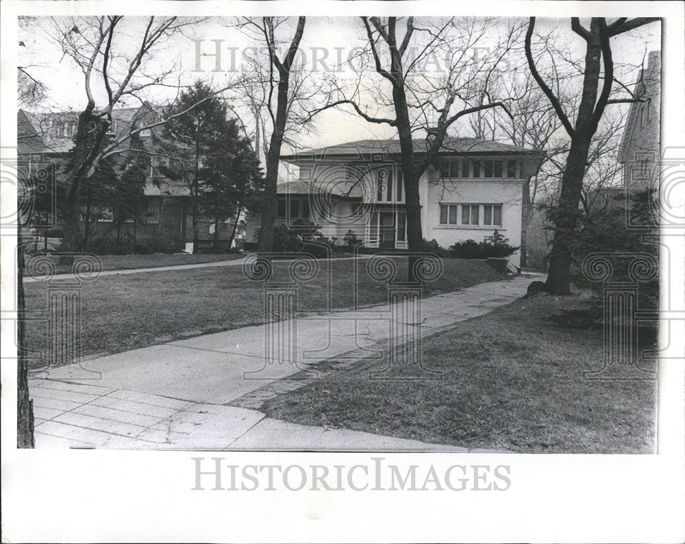 1969 Press Photo Evanston old home Georgian Colonial built construction - Historic Images