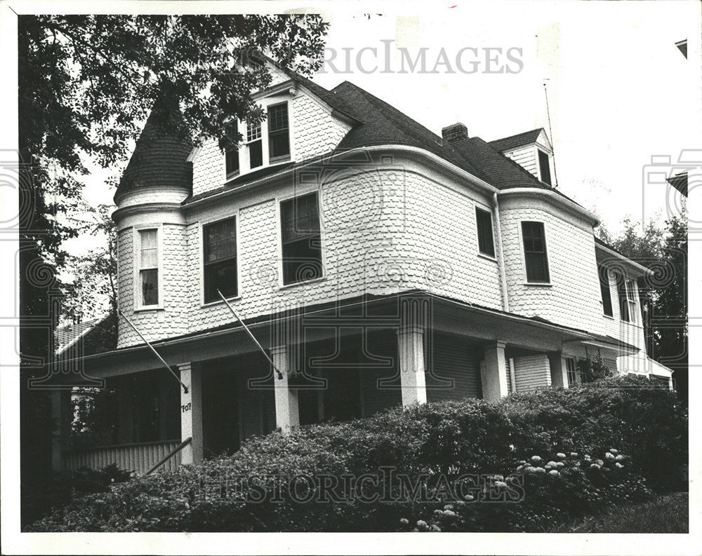 1977 Press Photo Evanston hallmark house Sheridan Rd mansion - Historic Images