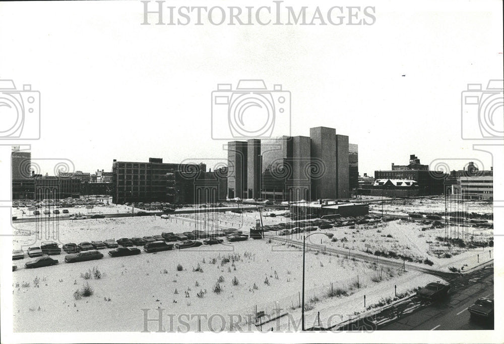 1978 Press Photo Chicago Vacant Land Social Security Administration Building - Historic Images