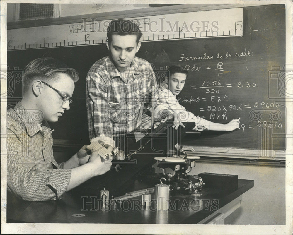 1956 Press Photo Crane Technical High School Chicago Area - Historic Images