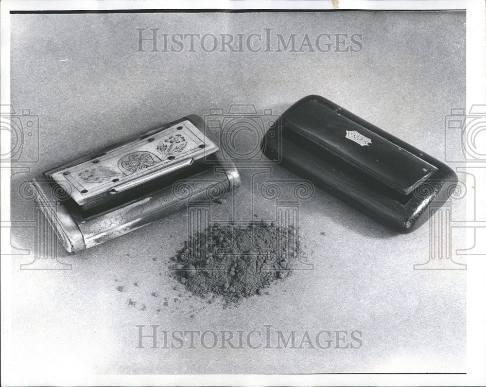 1975 Press Photo Antique Snuff Boxes - Historic Images