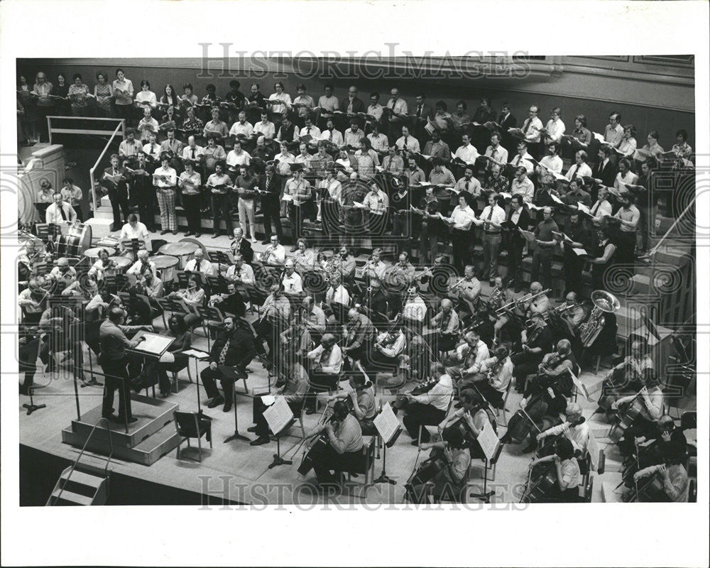 1978 Press Photo Choir Chorale Chorus Musical ensemble singer - Historic Images