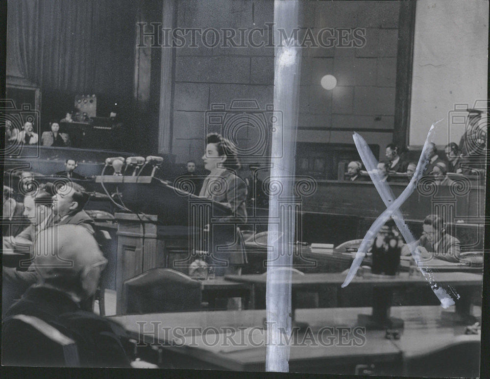 1948 Press Photo Mrs Tom Lambert Spokane Washington San Francisco Lawyer - Historic Images