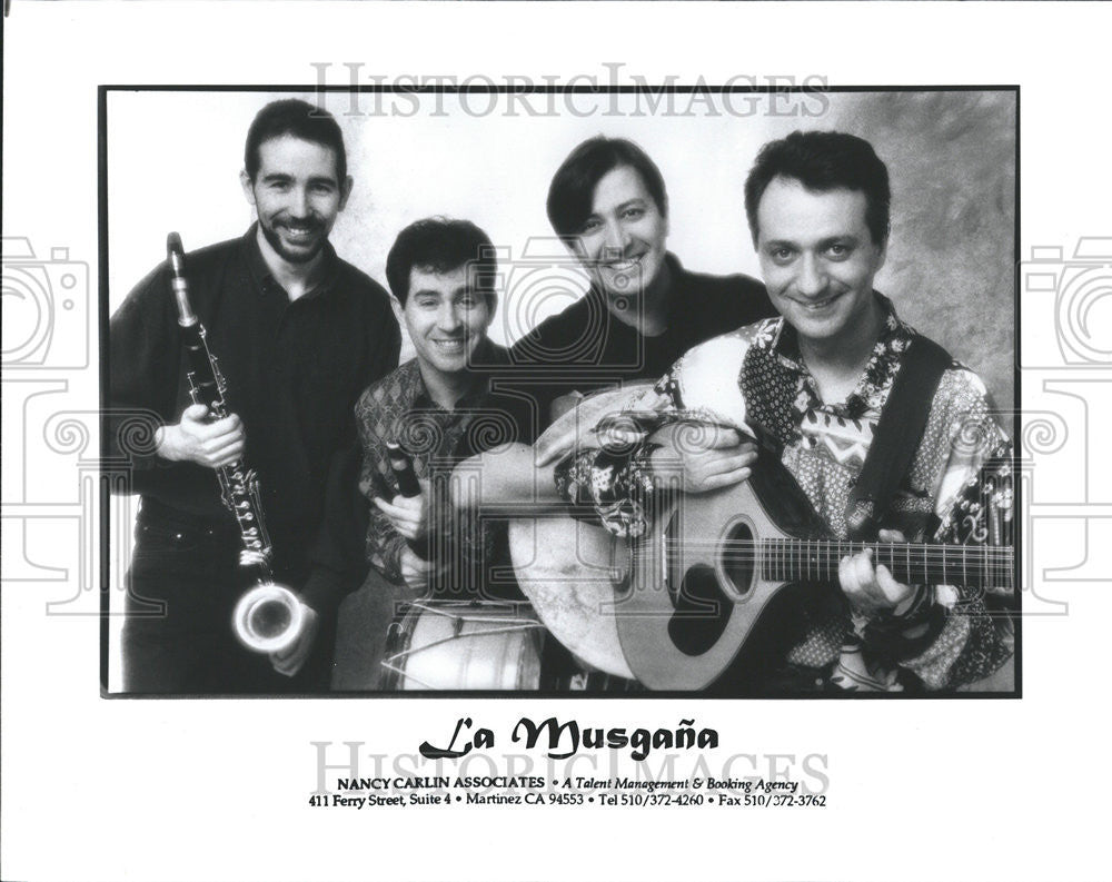 1996 Press Photo La Musgana Spanish folk music Enrique Jose Rafa fiddle hurdy - Historic Images