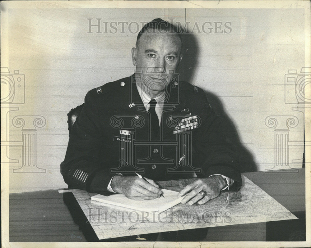 1968 Press Photo Guard Adviser Colonel George Macaulay Denver Colorado Army - Historic Images