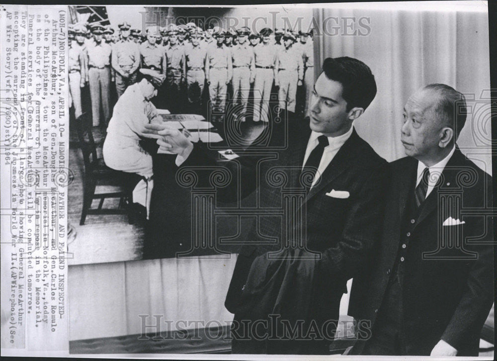 1964 Press Photo ARTHUR MAC ARTHUR SON GEN. DOUGLAS MAC ARTHUR - Historic Images