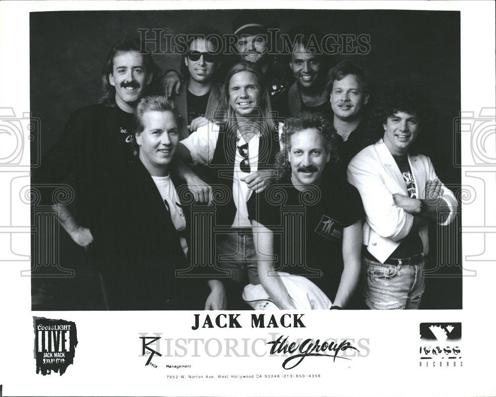 1991 Press Photo Music Group Jack Mack Voss Records - Historic Images