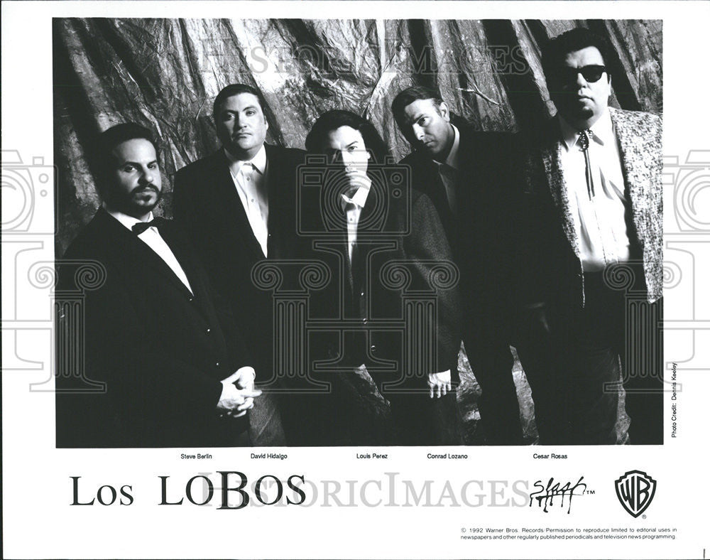 1992 Press Photo Steve Berlin David Hidalgo Louis Perez Conrad Lozano - Historic Images