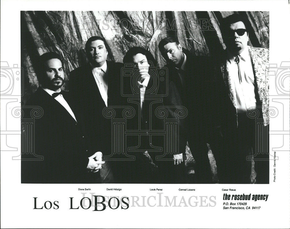 1993 Press Photo Los Lobos Grammy American Chicano Rock Band - Historic Images