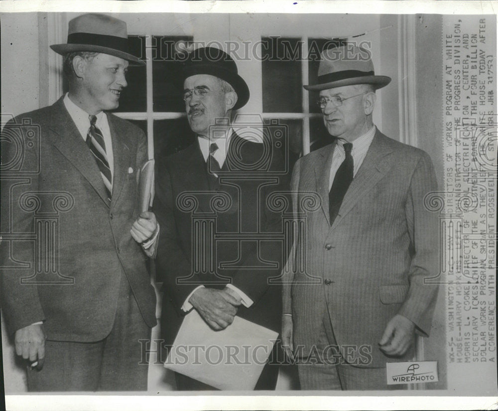 1935 Press Photo White House Administrator Morris Cooke Rural - Historic Images