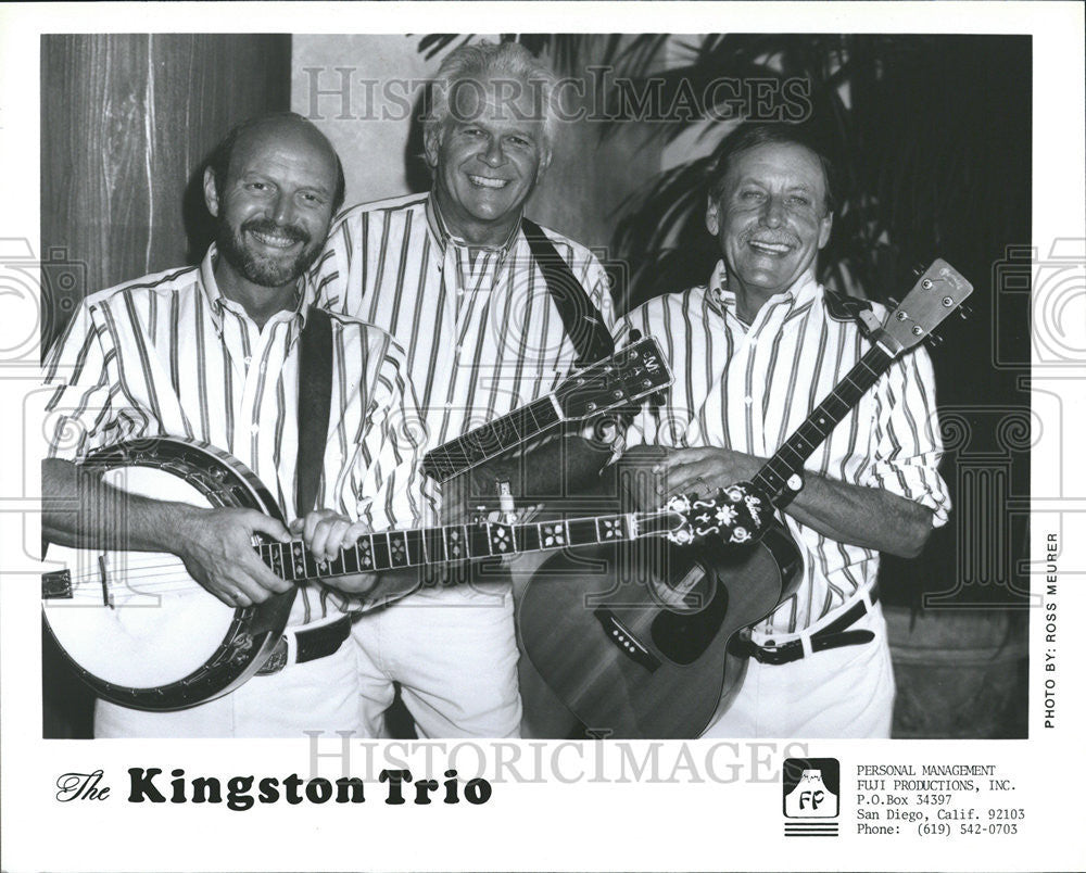 1992 Press Photo Kingston Trio American folk pop music group San Francisco Nick - Historic Images