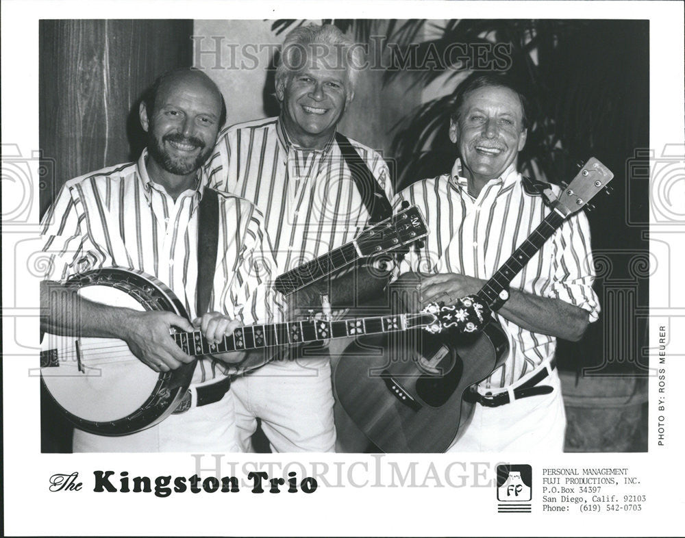 1997 Press Photo Kingston Trio Celebrate Anniversary Auditorium Theater - Historic Images