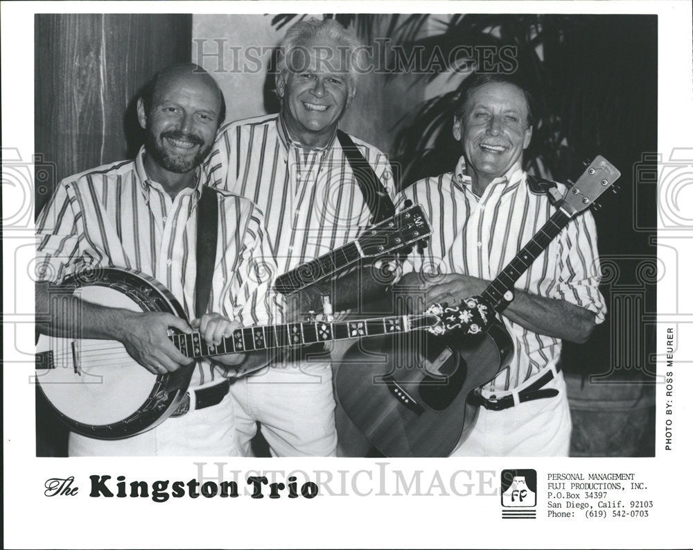 Press Photo Folk Group Kingston Trio Fuji Productions - Historic Images