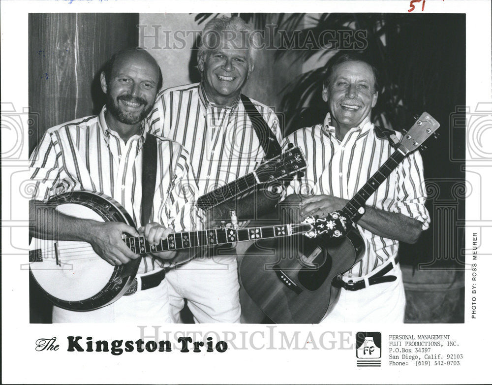 1995 Press Photo Folk Legends The Kingston Trio - Historic Images