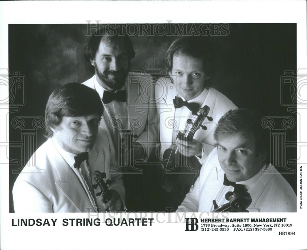 1994 Press Photo Music Group Lindsay String Quartet Herbert Barrett Management - Historic Images