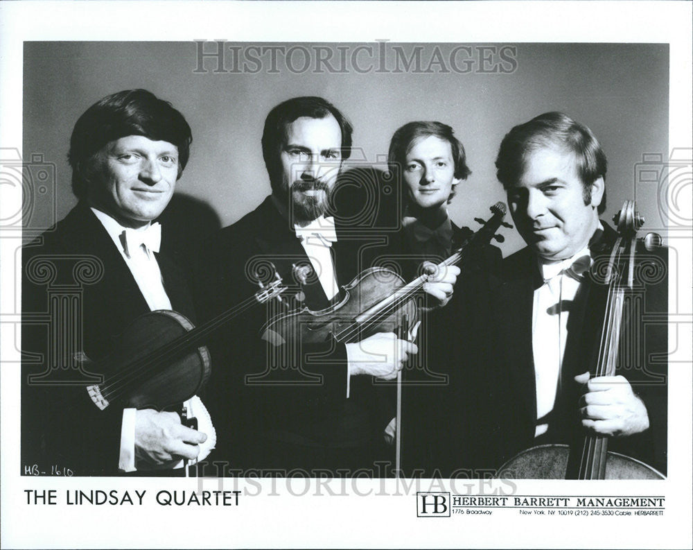 1992 Press Photo Music Group Lindsay String Quartet Herbert Barrett Management - Historic Images