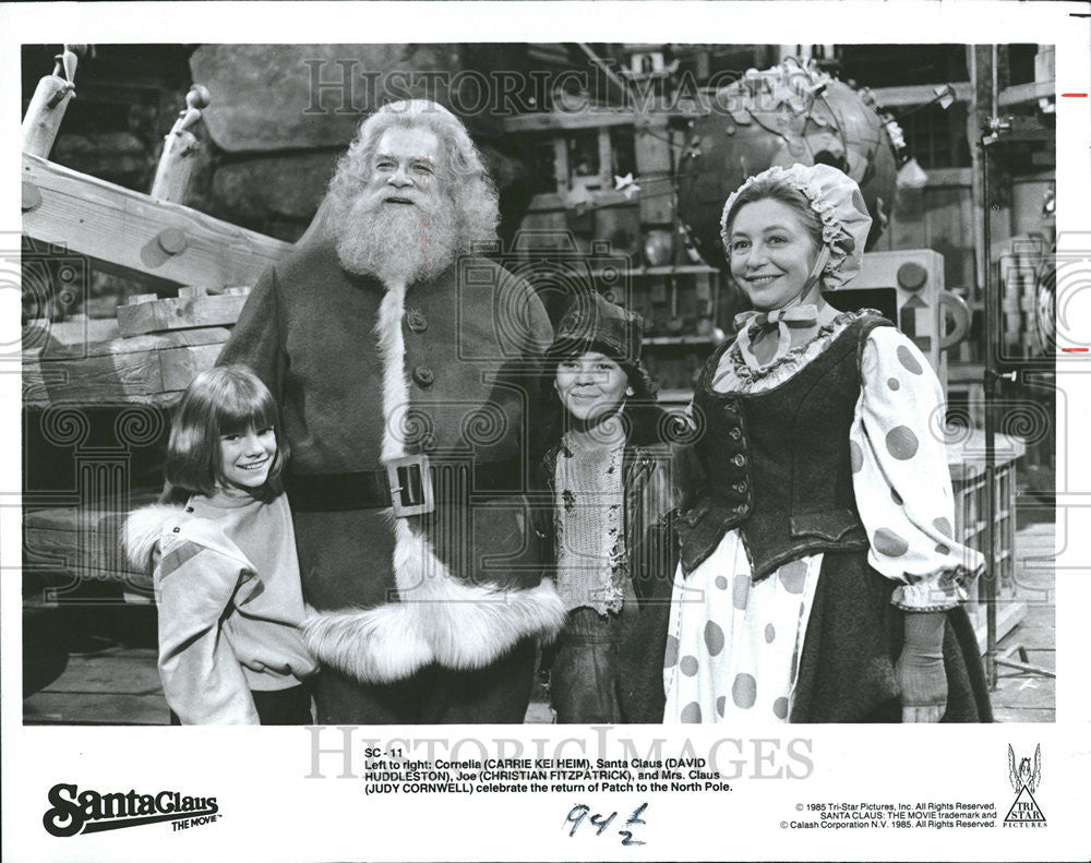 1985 Press Photo Santa Clause, The Movie - Historic Images