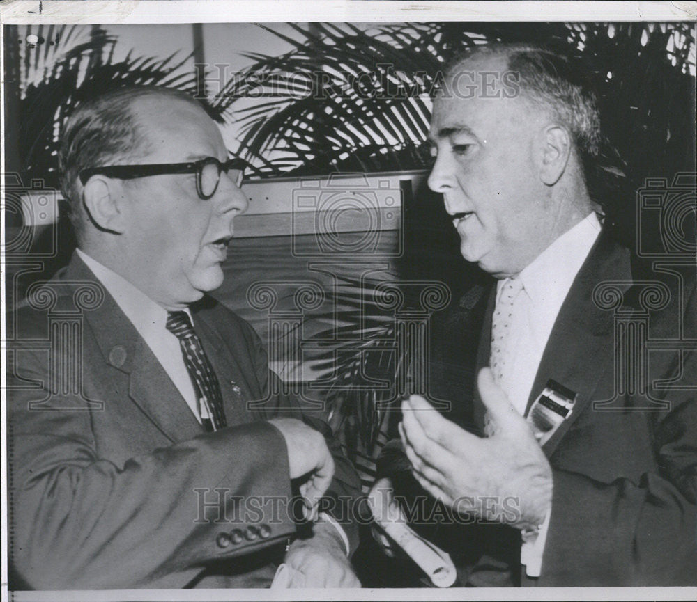 1957 Press Photo Hoffa Foes, Thomas Haggerty and William Lee - Historic ...