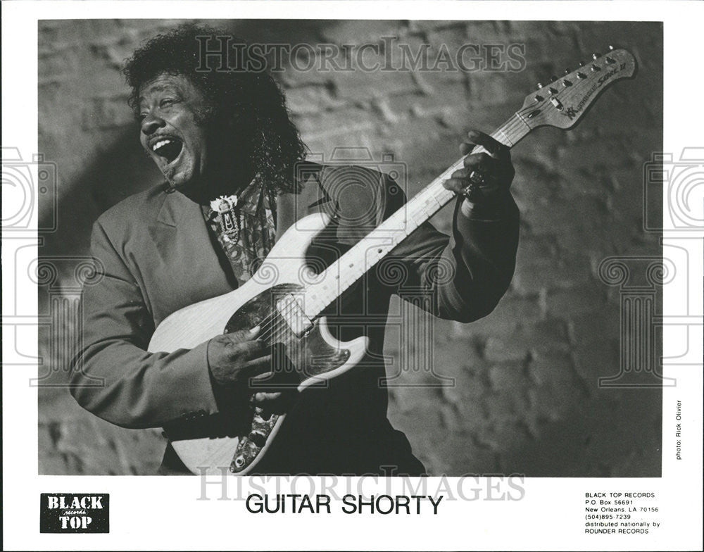 1994 Press Photo Blues Guitarist Singer Guitar Shorty Black Top Records - Historic Images