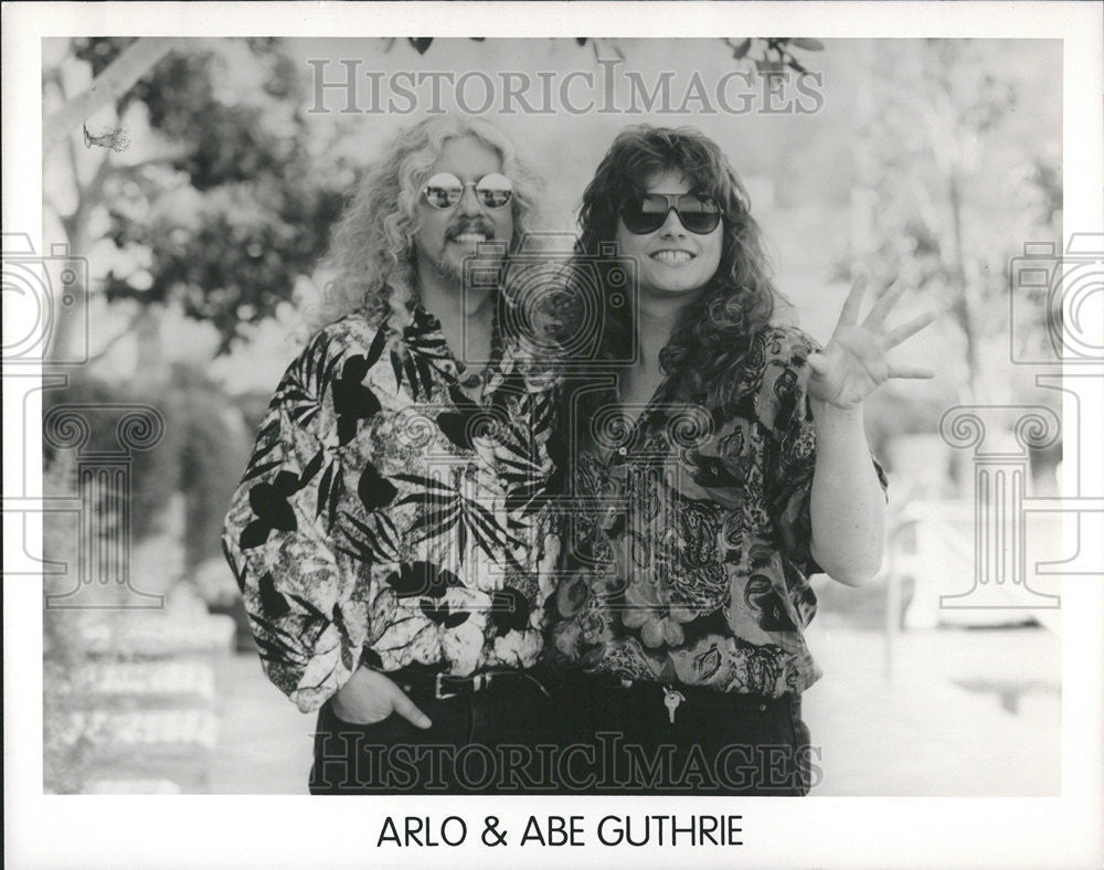 1995 Press Photo Arlo Davy Guthrie American folk Sing Woody Alice - Historic Images