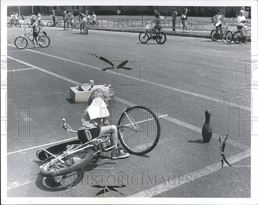 1972 Press Photo Diane Kurkowski Bike Rodeo Shelby TWSP - Historic Images