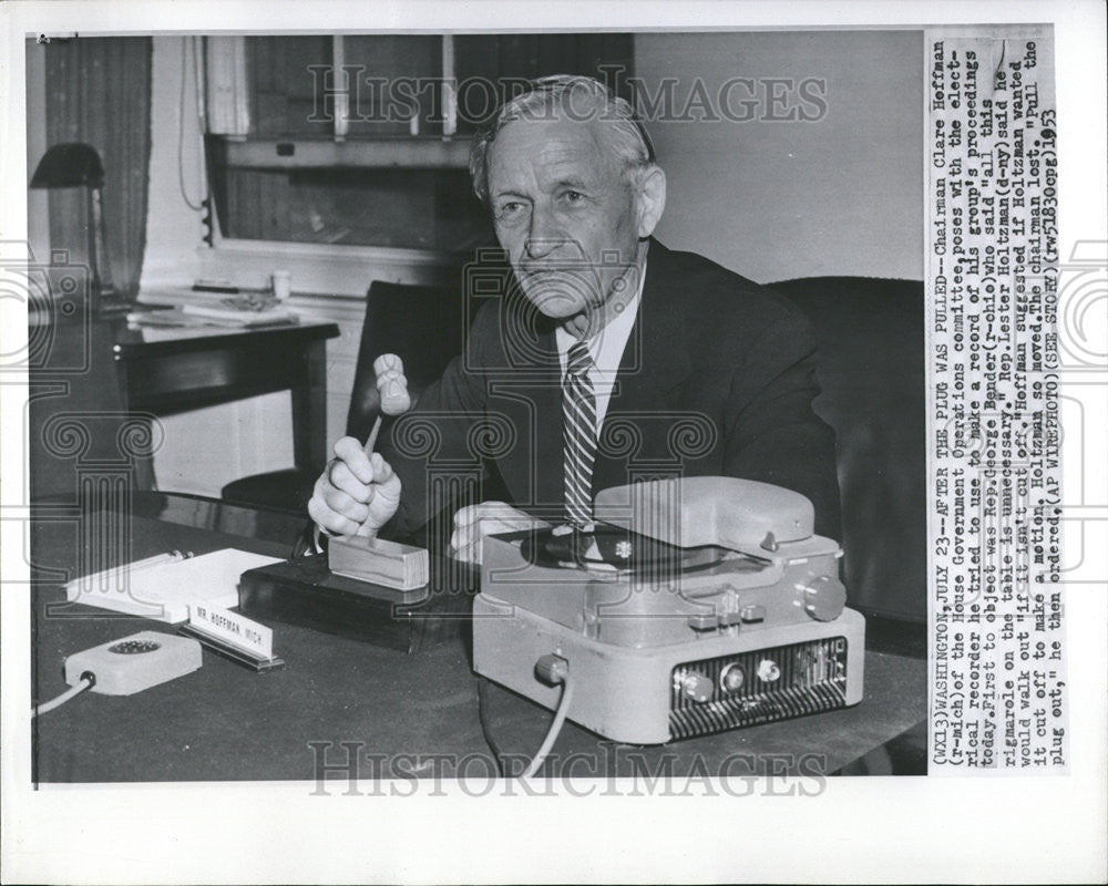 1953 Press Photo Clare Heffman Gorge Bender Lester Holtzman Electrical - Historic Images