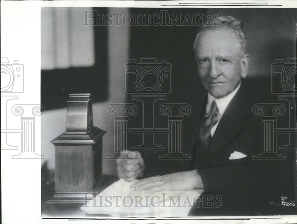 1937 Press Photo Carter Glass Senator Virginia - Historic Images