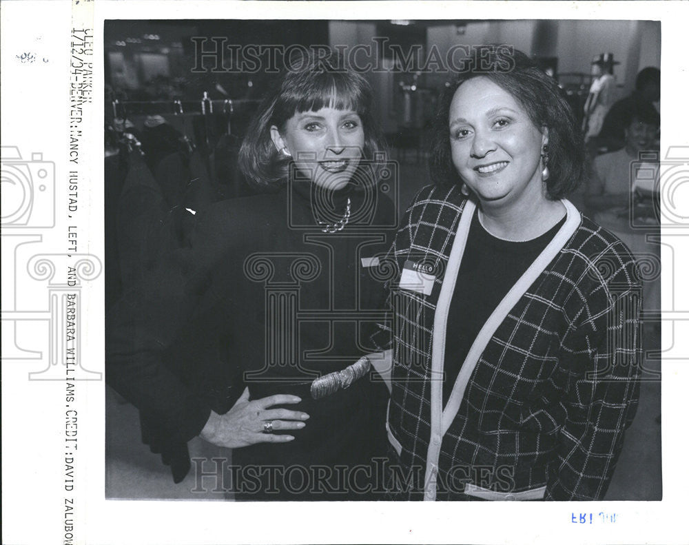 1994 Press Photo Nancy Hustad Barbara William David Zalubow - Historic Images