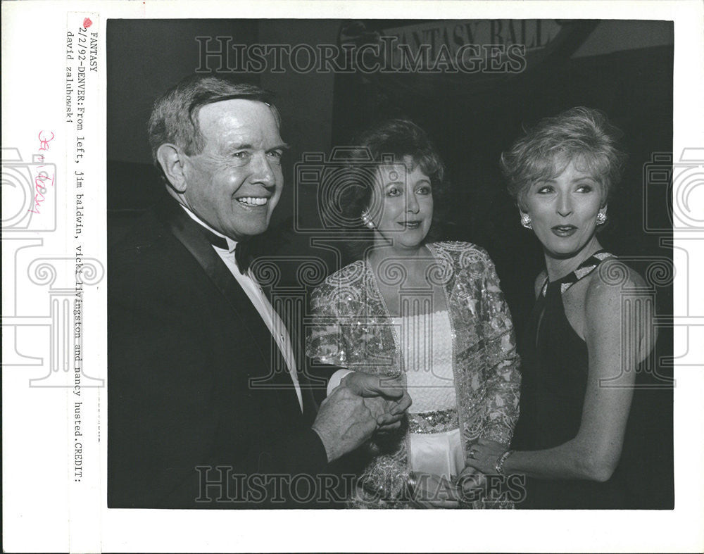 1992 Press Photo Jim Baldwin Vicki Livingston Nancy Husted David Zalubowski - Historic Images