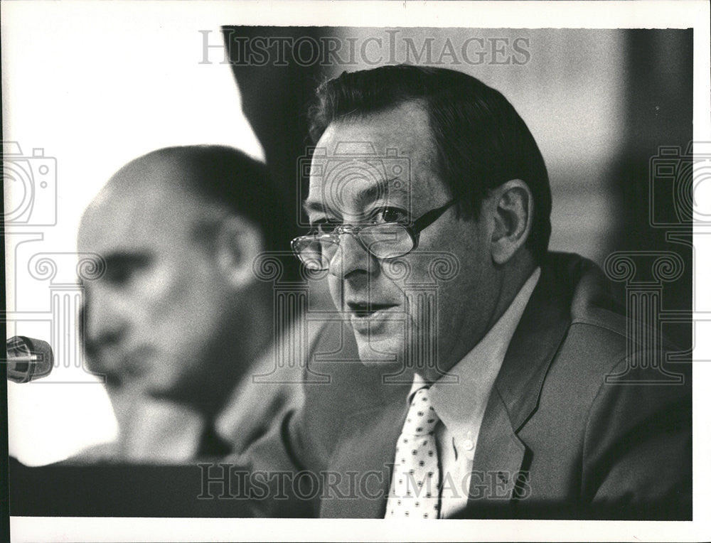 1983 Press Photo Colorado Board Of Education Meeting/David Huskin - Historic Images