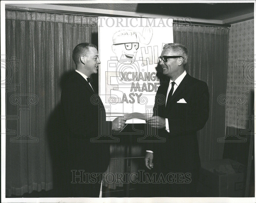 1964 Press Photo J David Huskin, President of Colorado Traders Club - Historic Images