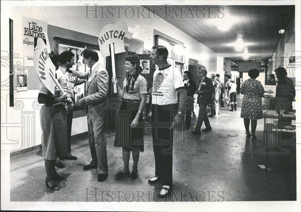 1978 Press Photo Gene Hutcheson Republican Primary - Historic Images