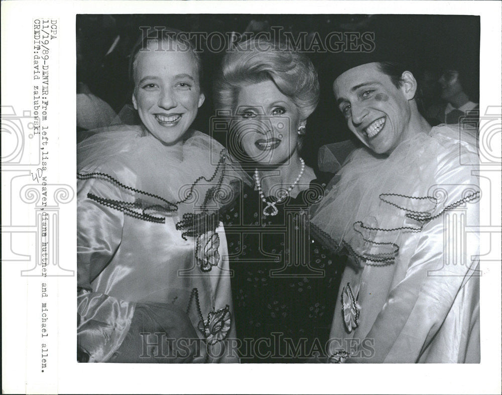 1989 Press Photo Lisa Weaver, Diana Huttner And Michael Allen - Historic Images