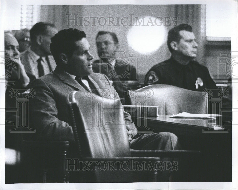 1961 Press Photo Keith Hutton/Denver Colorado Policeman/Court/Trial - Historic Images