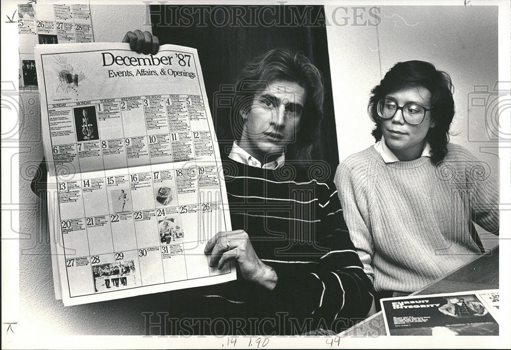 1988 Press Photo John Michel Keyes Ellen Stoddard Studio Blake - Historic Images