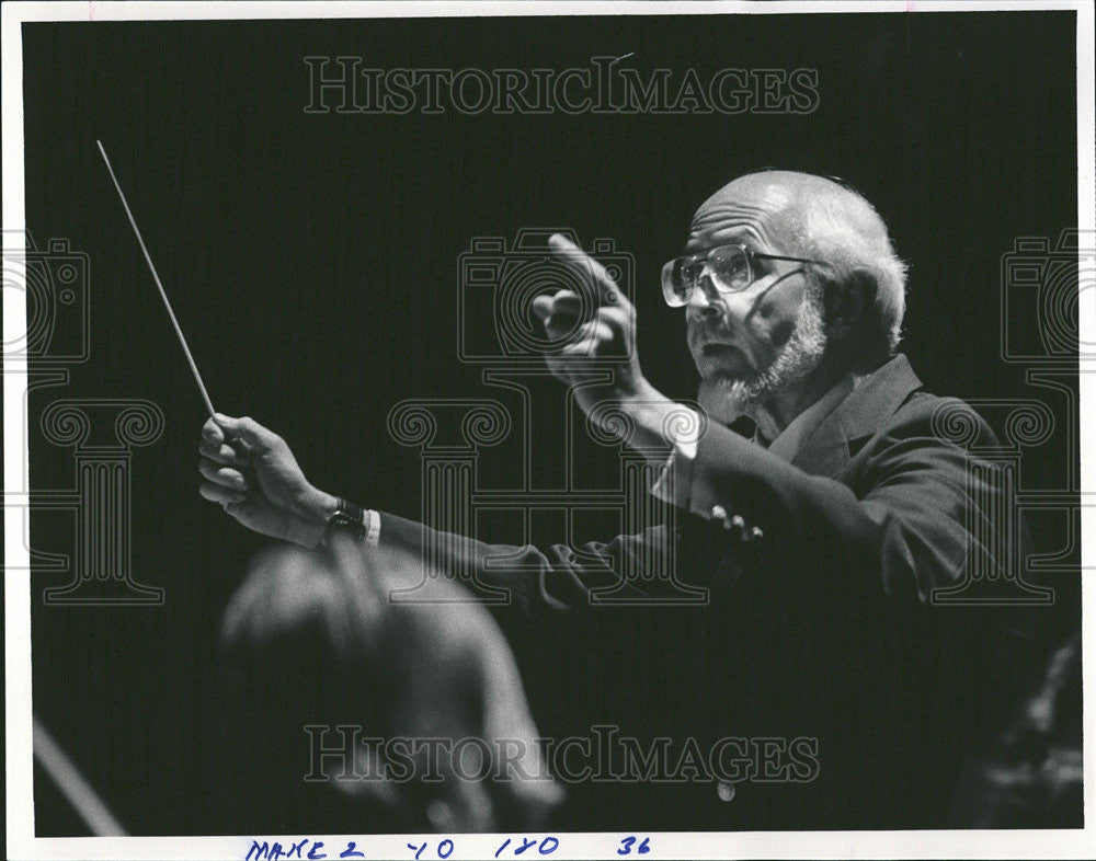 1984 Press Photo Music Teacher Dan Giullian Arvada Youth Symphony - Historic Images