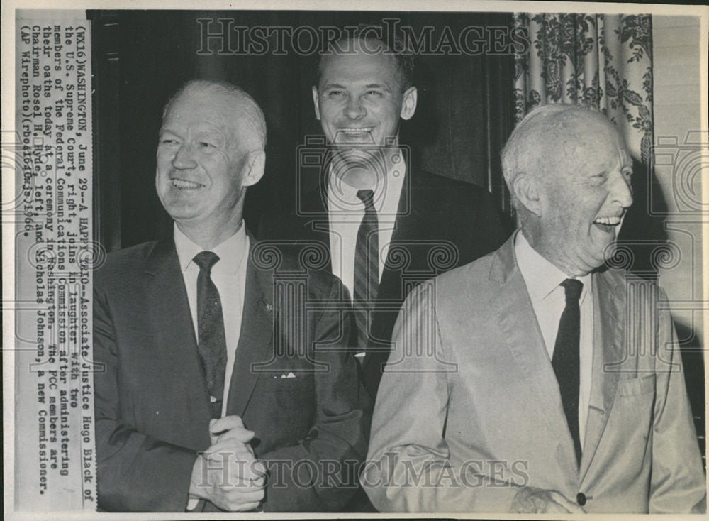 1966 Press Photo Associate Justice Hugo Black Supreme Court Ceremony Washington - Historic Images