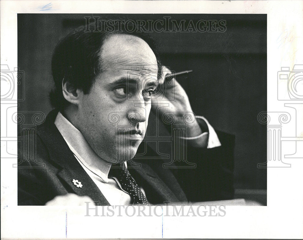 1986 Press Photo Representative Dan Glickman Democrat Kansas Congress - Historic Images