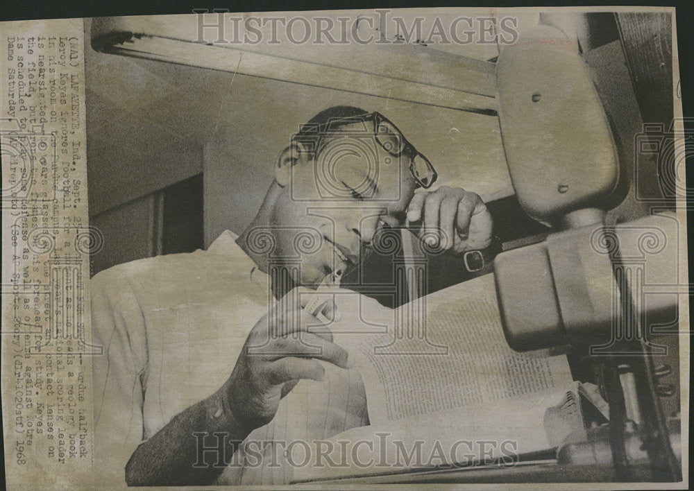 1968 Press Photo Leroy Keyas Geology Purdue Lafayette - Historic Images