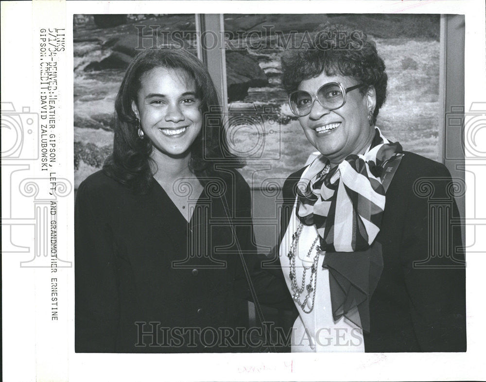 1994 Press Photo Heather Gipson Ernestine David Zalubowski - Historic Images