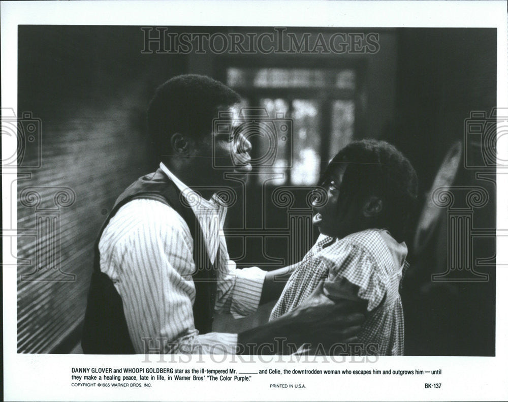 1986 Press Photo Danny Glover Whoopi Goldberg The Color Purple - Historic Images