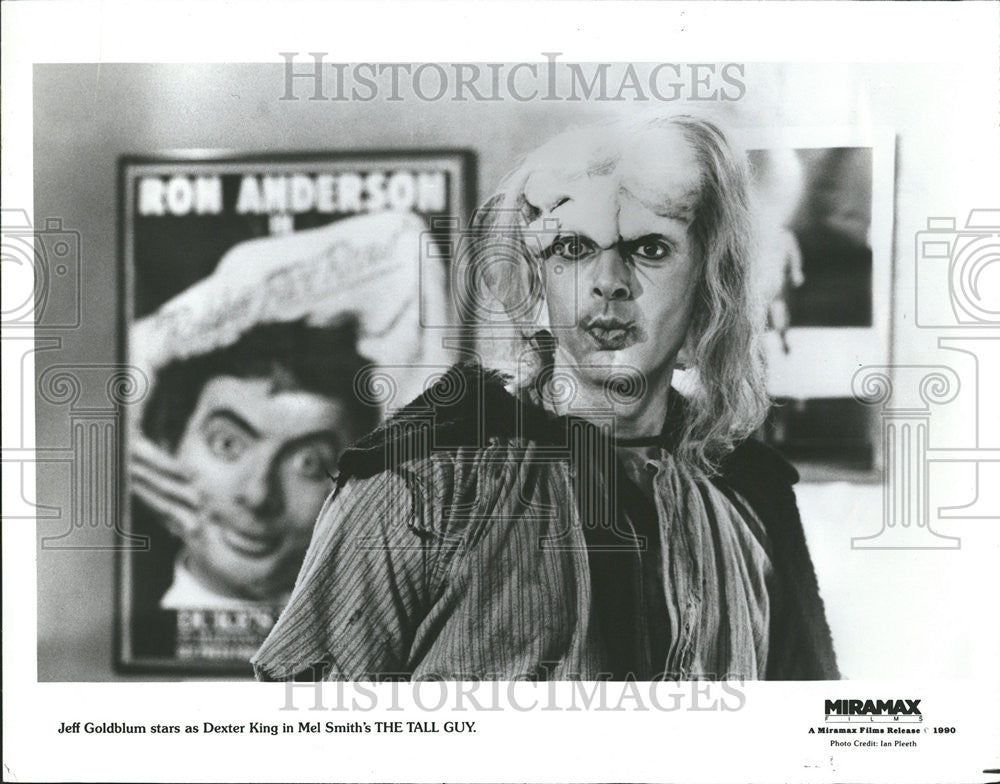 1990 Press Photo Actor Jeff Goldblum Stars In Mel Smith&#39;s Movie &quot;The Tall Guy&quot; - Historic Images