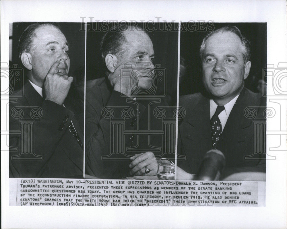 1951 Press Photo Donald Dawson - Historic Images